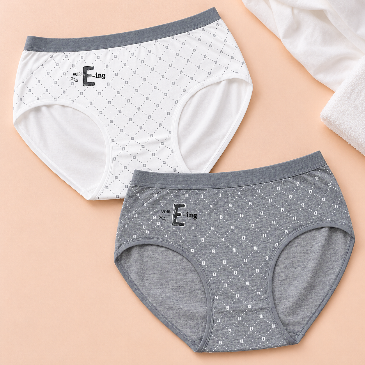 Imported Pack of 2 Printed Design Panties