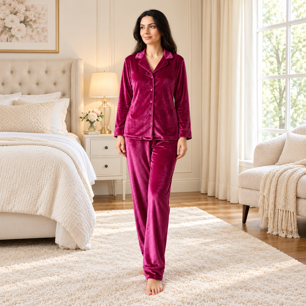 Velvet Élan — 2-Piece Winter Velvet Pajama Set
