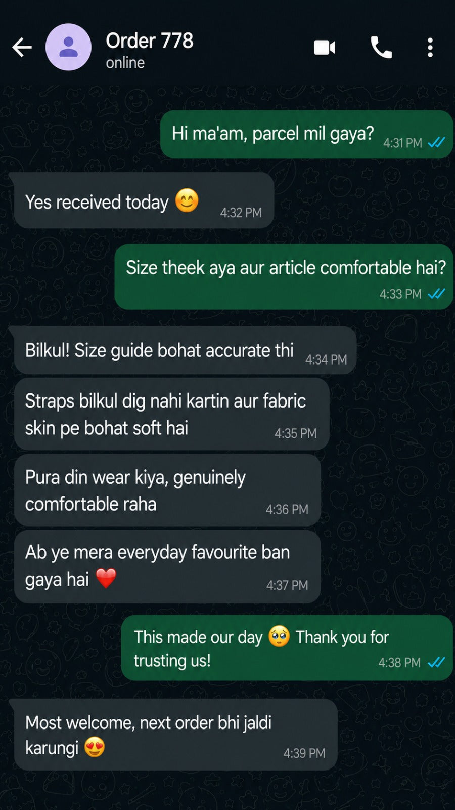 Customer review