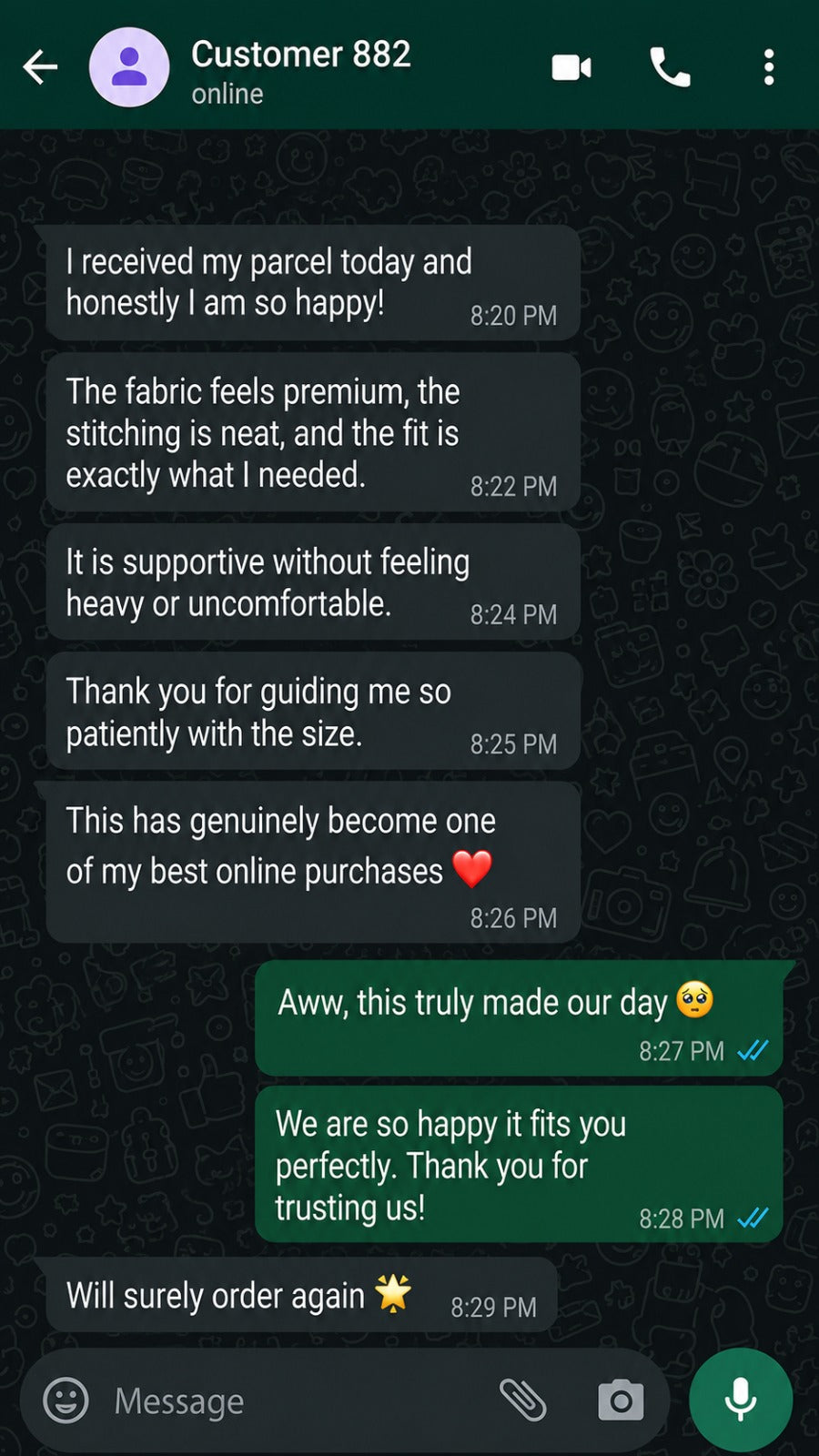 Customer review