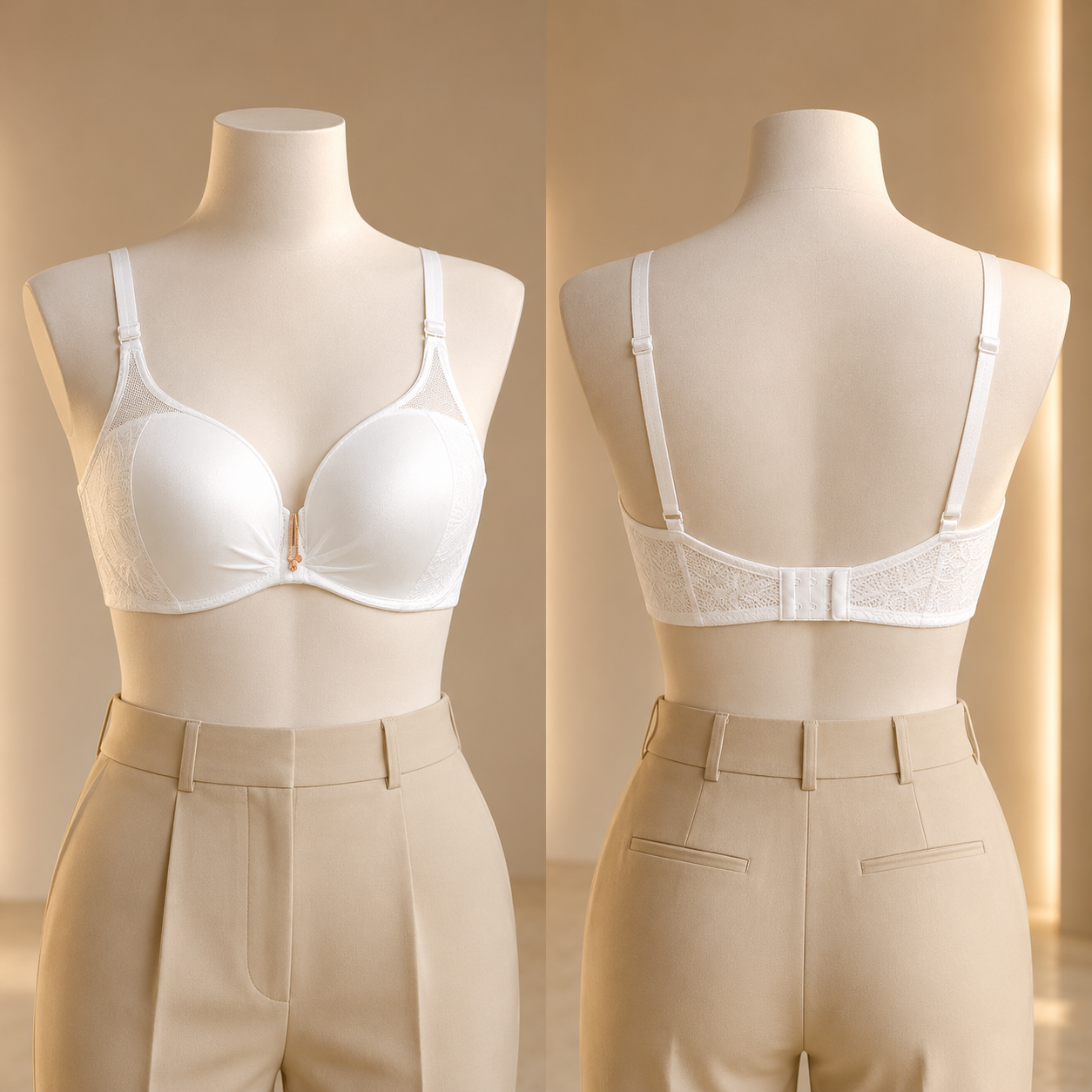 Silhouette Leaf Lace Contour Bra