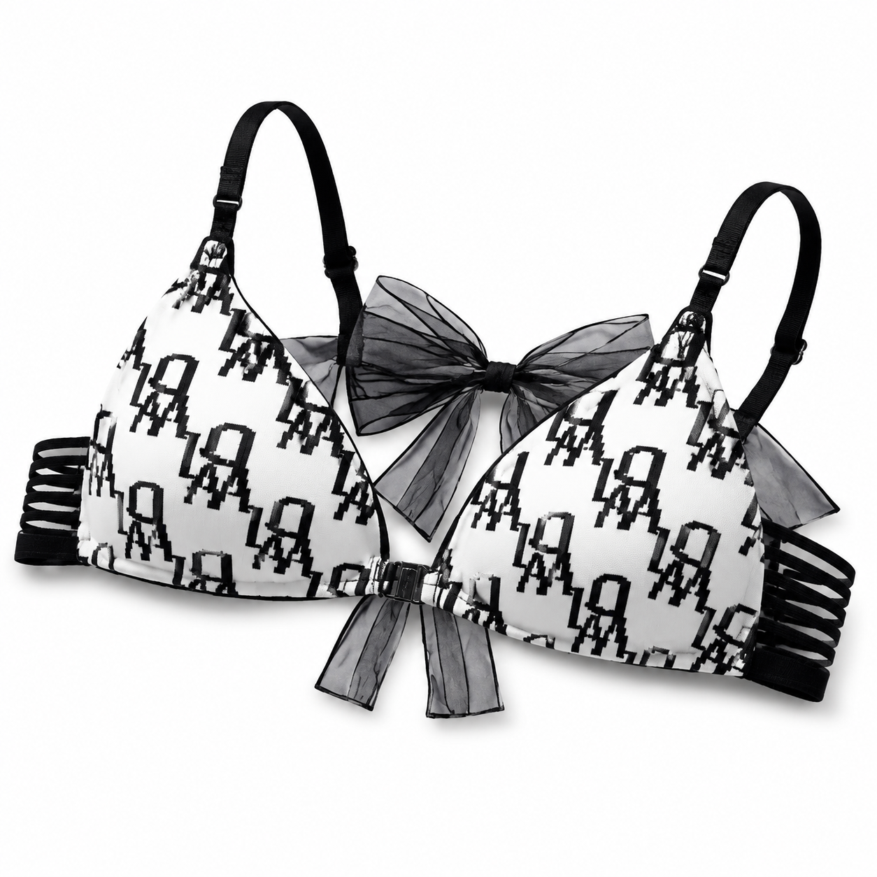 Elan Bow-Back Front-Closure Push-Up Bra