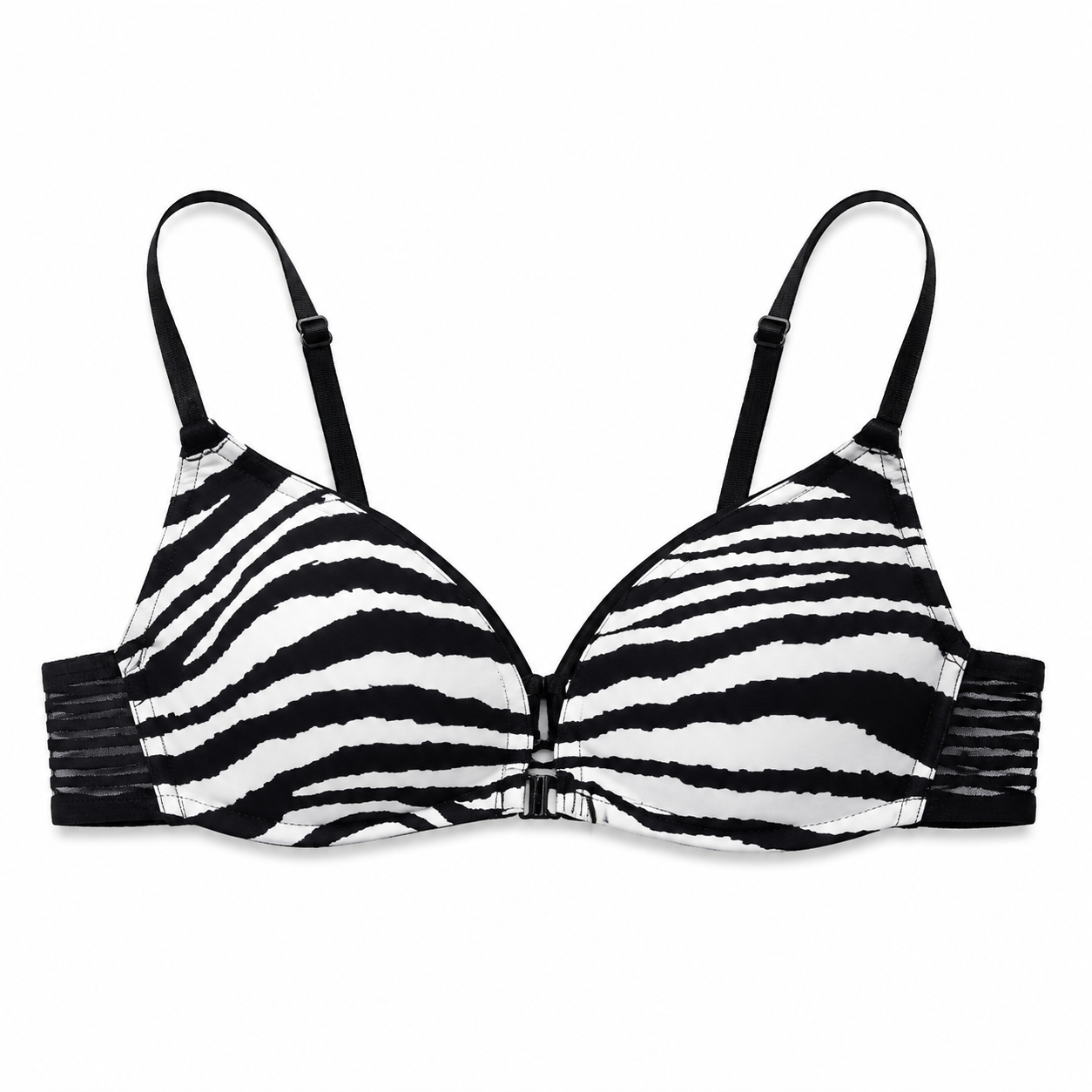 Elan Bow-Back Front-Closure Push-Up Bra