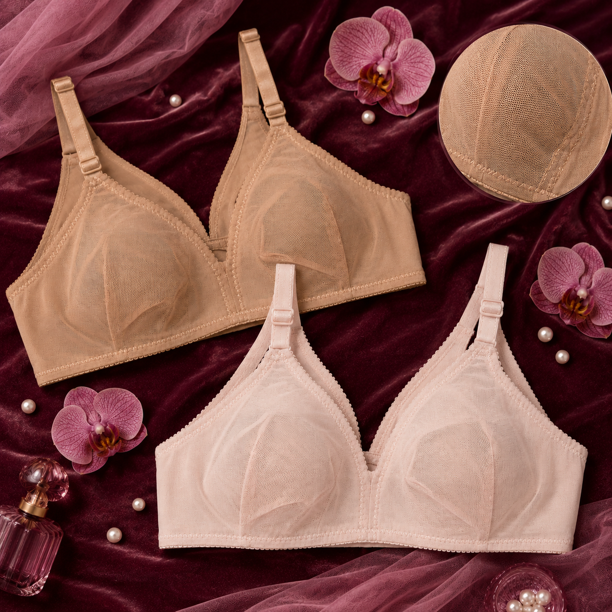 Neroli Botanical Mesh Contour Support Bra