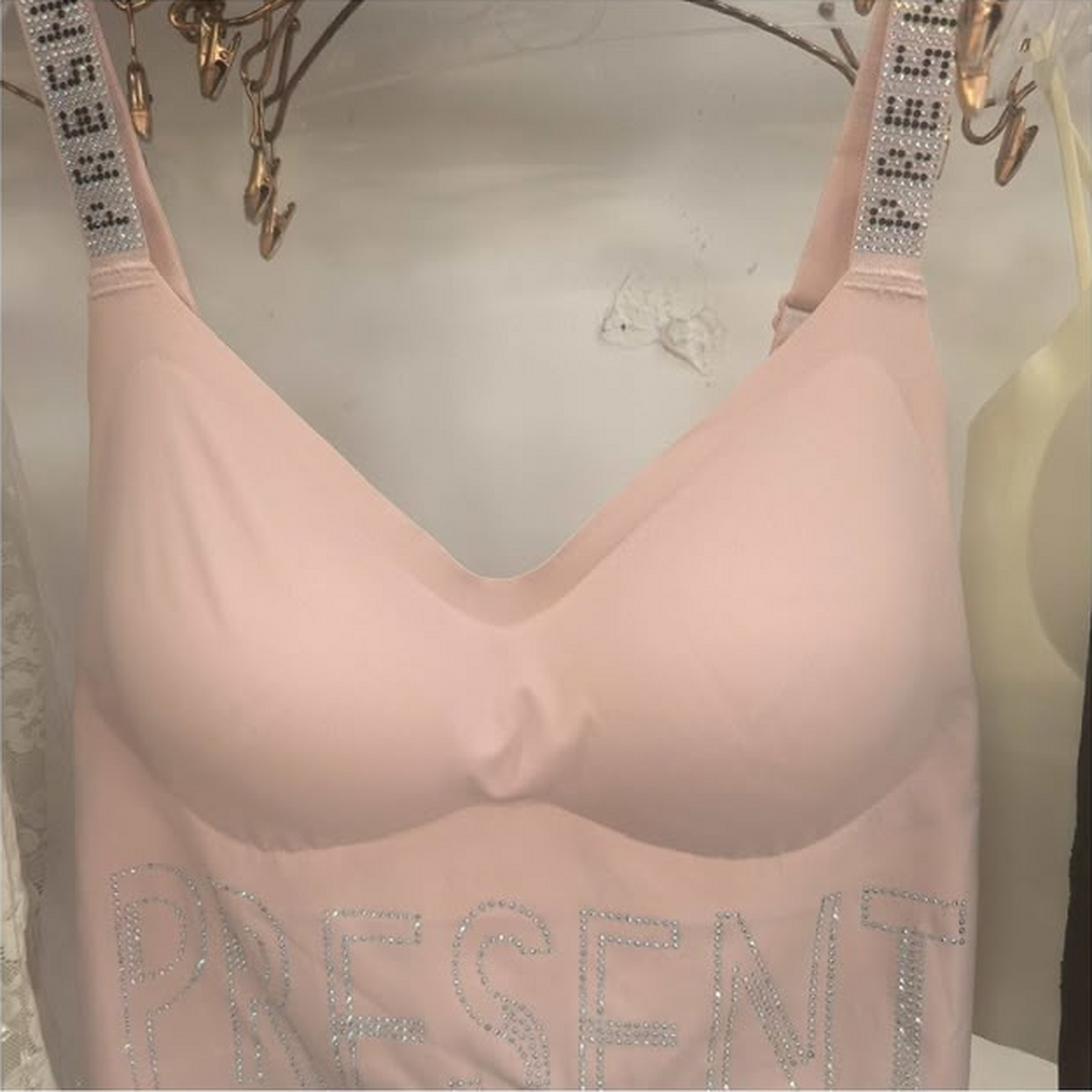 Presence Crystal Strap Rhinestone Bralette