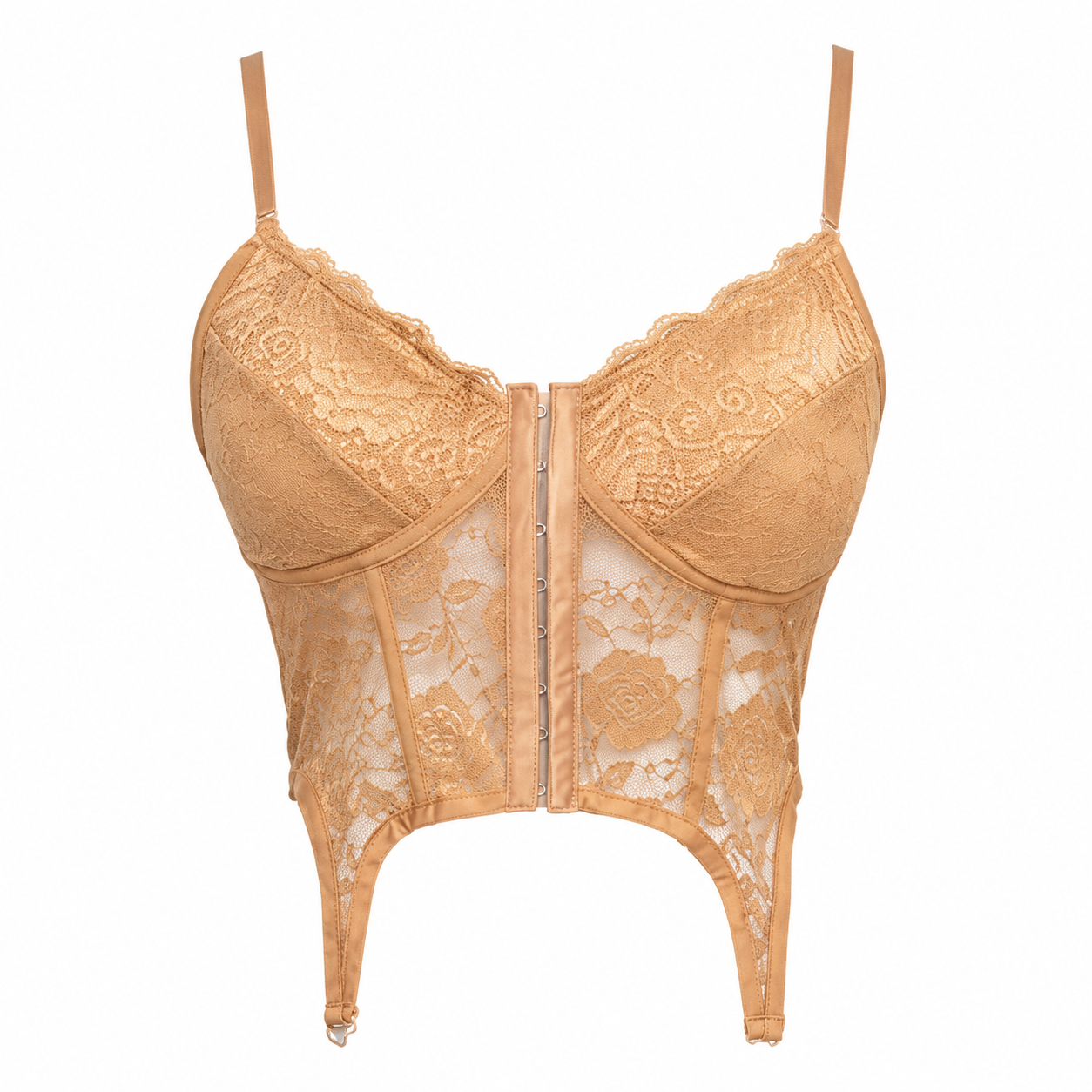 Celeste 3053 Front-Hook Lace Longline Bra
