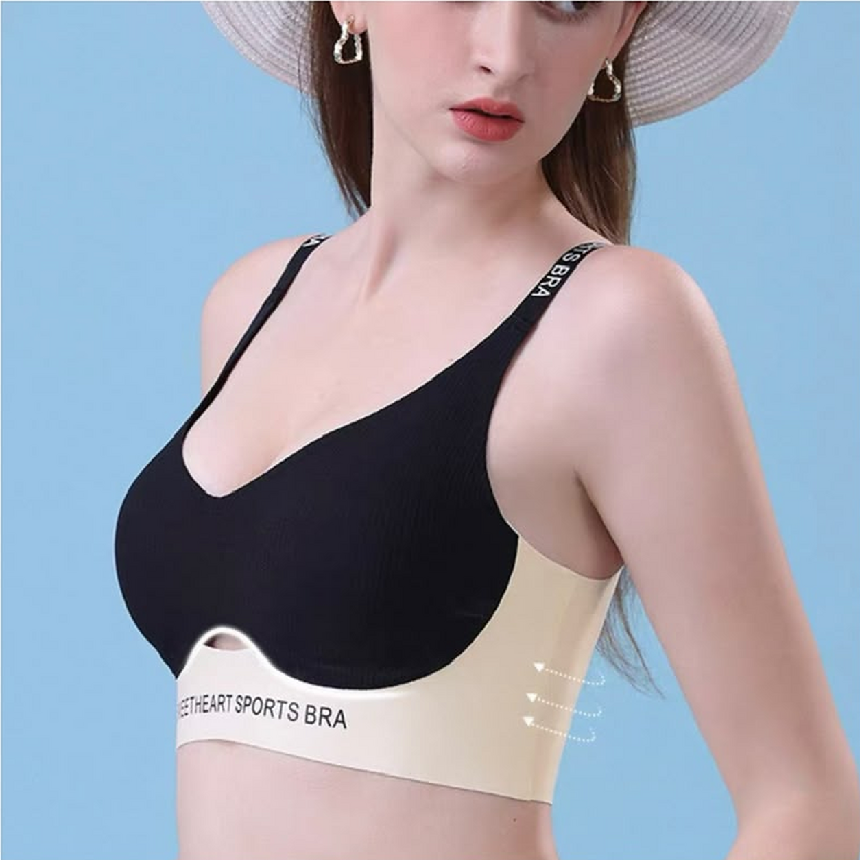 Amoura Sweetheart Ribbed Support Bra
