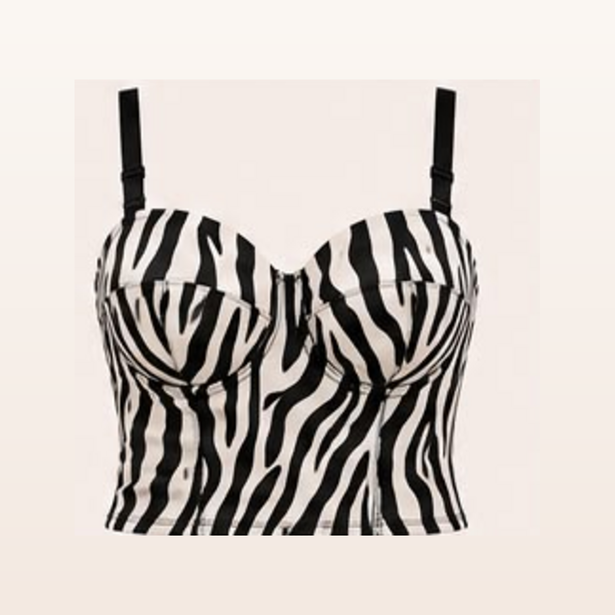Savanna Zebra Core Short Longline Bra