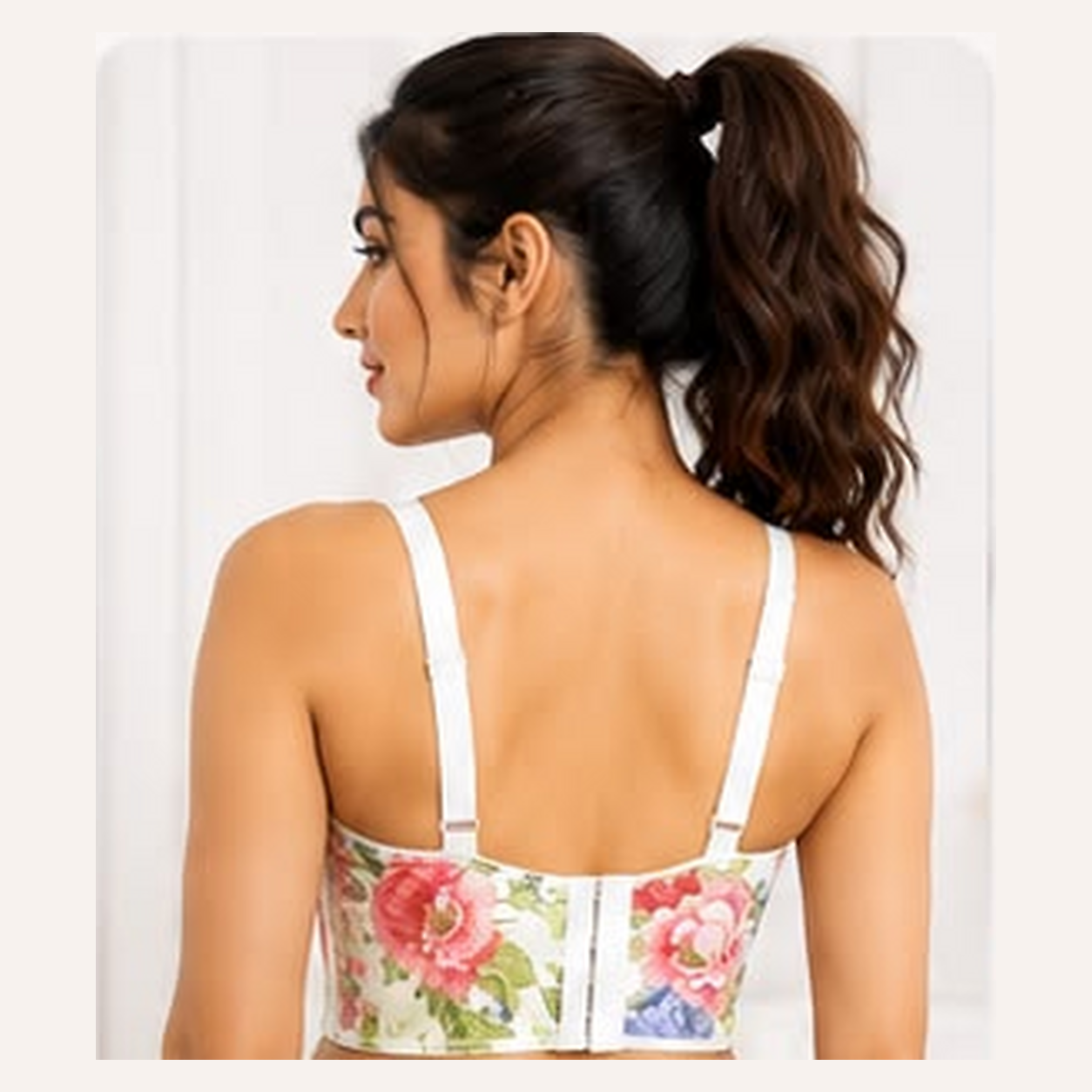 Fleur Active Floral Longline Support Bralette