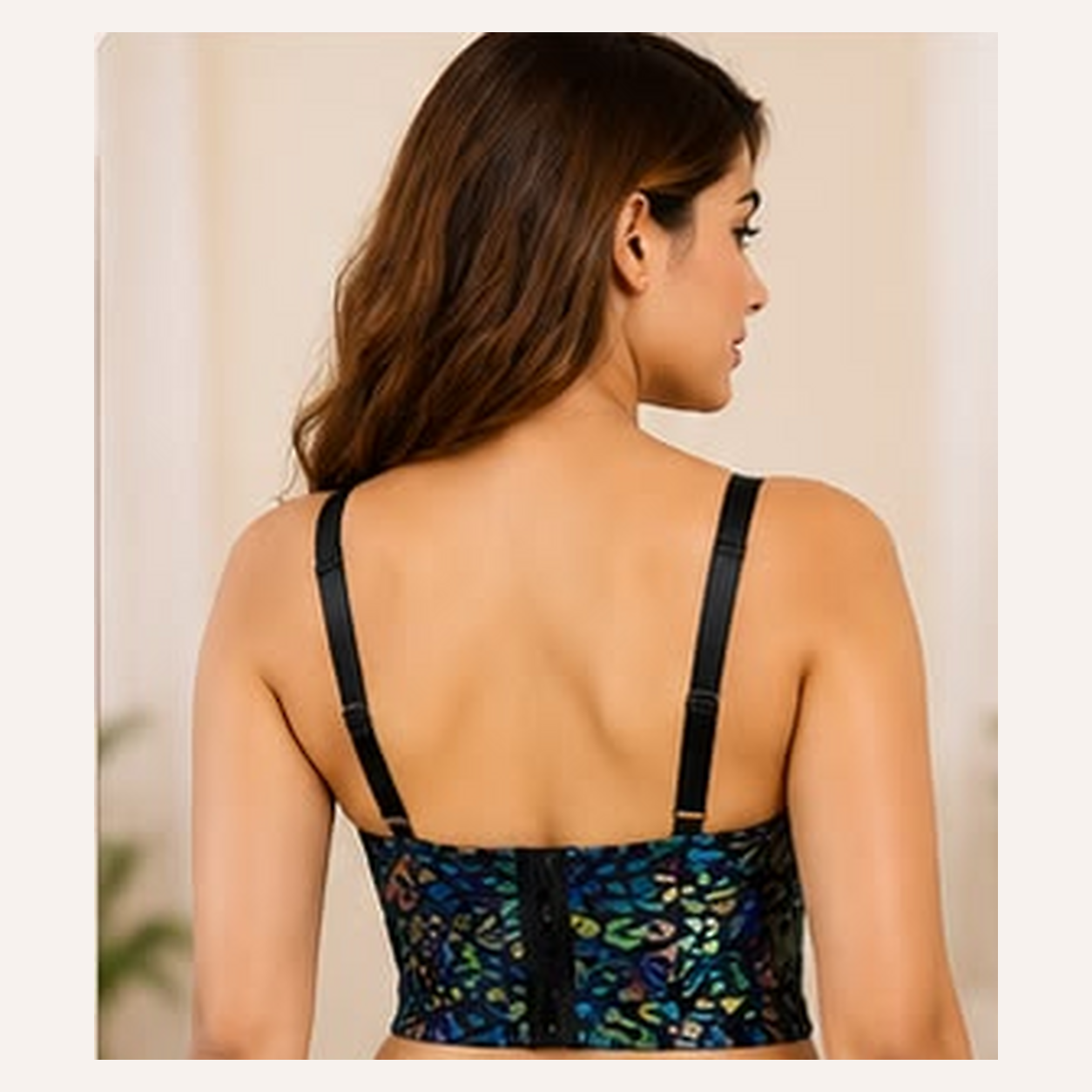 Chromatique Multicolour Mesh Longline Bra