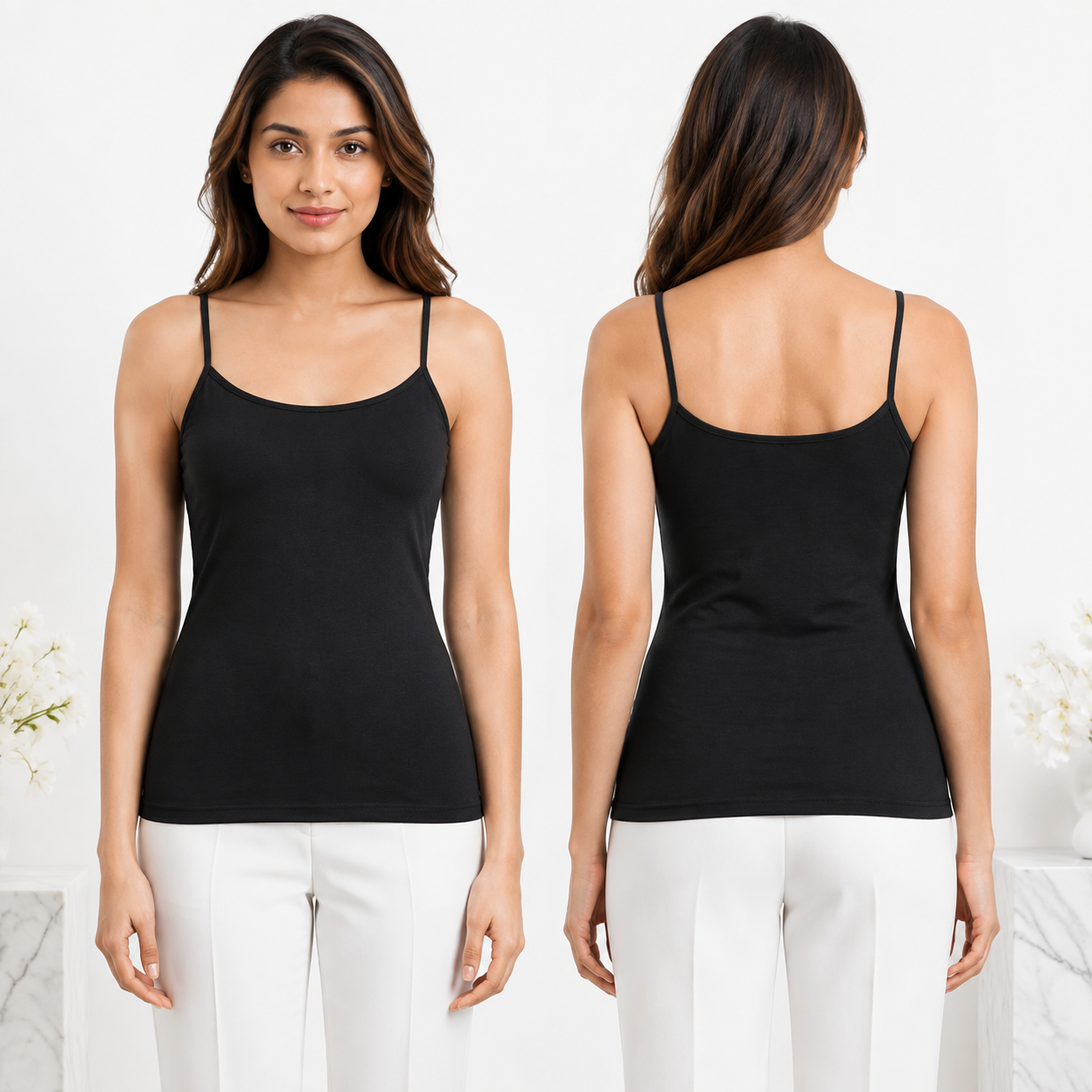 Sorelle Soft-Stretch Scoop-Neck Camisole