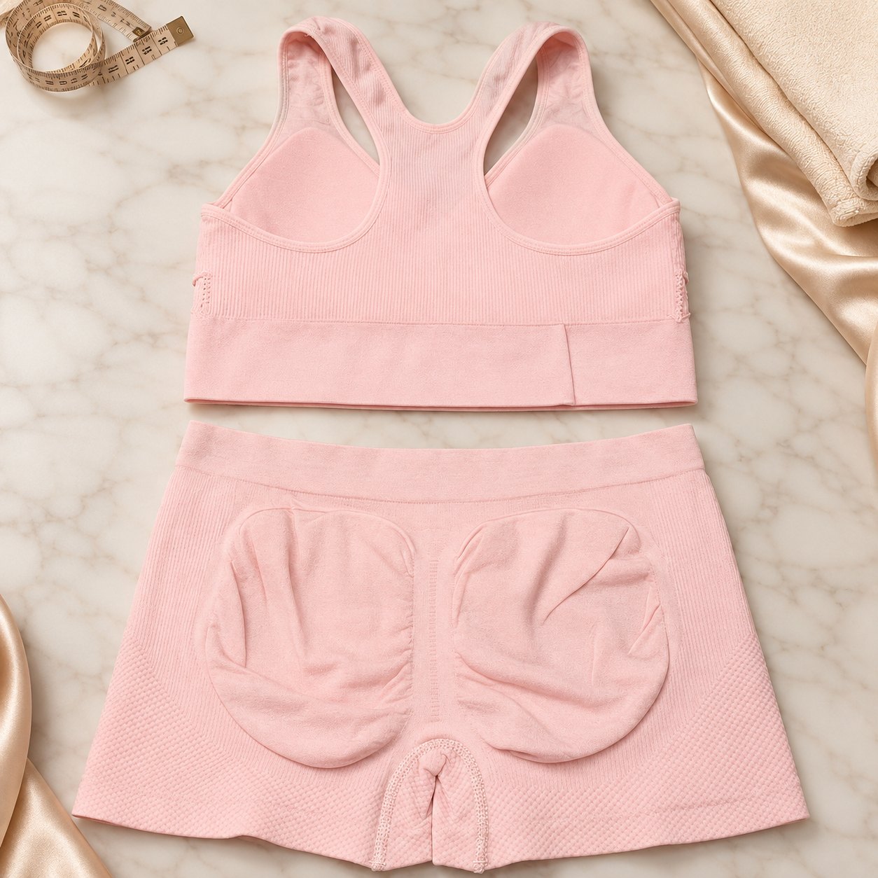 AeroFlex Seamless Racerback Bra & Shaping Shorts Set