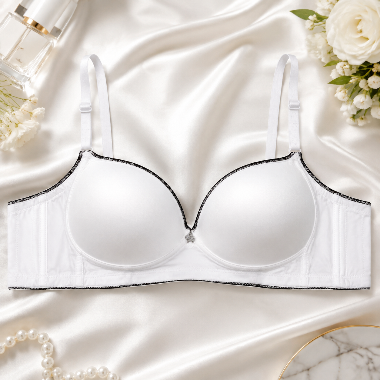 Lunara Lace-Wing Molded Push-Up Bra