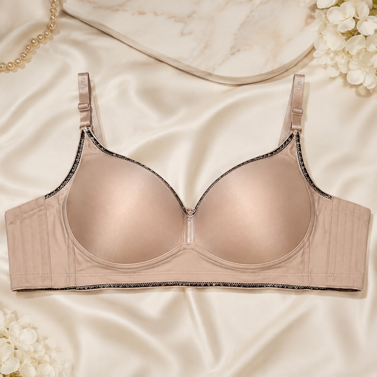 Lunara Lace-Wing Molded Push-Up Bra